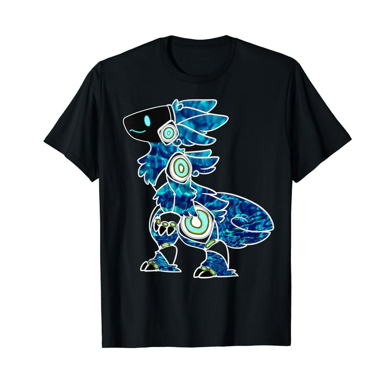 Protogen Furry Fursuit Fursona , Sea Blue pattern T-Shirt