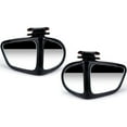 thumbnail image 1 of Protoiya  2Pcs 360 Degree Rotatable 2 Side Car Blind Spot Convex Mirror Rearview Mirror Auxiliary Mirror Automobile Exterior Rear View Reversing Parking Mirror Safety Driving, 1 of 1