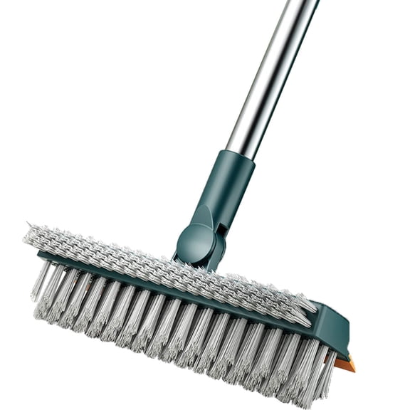 Protoiya 3 in 1 44.5" Floor Scrub Brush with Long Handle, Wall Cleaning Brush with 180° Rotatable, Floor Brush Scrubber, Deck Brush with Handle, Floor Cleaning Brush with Handle for Bathroom