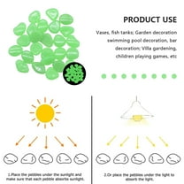 Protoiya 300Pcs Luminous Pebbles Stones,Luminous Stones Glow in The Dark Garden Pebbles Rocks for Home Outdoor Walkways Garden Path Patio Lawn Garden Yard Fish Tank Decor Mix Color