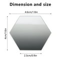thumbnail image 1 of Protoiya 48/36/12Pcs Removable Acrylic Mirror Setting Wall Sticker Decal,Hexagon Acrylic Mirror Wall Stickers for Home Living Room Bedroom Decor, 1 of 8