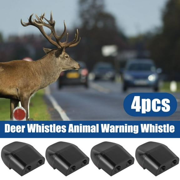 Protoiya 4Pcs Deer Warning Whistles Device Portable Deer Repelling Whistles Mini Car Safety Whistle Save Deer Whistle Weather-Resistant Animal Alert Device Avoids Collisions for Car