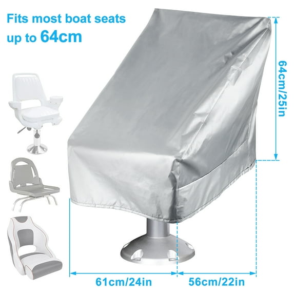 Protoiya Boat Seat Cover Heavy Duty Canvas Seat Covers Waterproof Boat Folding Seat Cover Durable Weather Resistant Fishing Chair Protective Cover to Prevent Sun Damage
