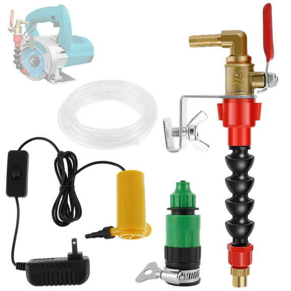 Protoiya Dust Remover Water Sprayer Efficient Dust Remover Water Nozzle Improving Cutting Effect Coolant Misting System with 16.4FT Hose for Angle Grinder Cutting Machine