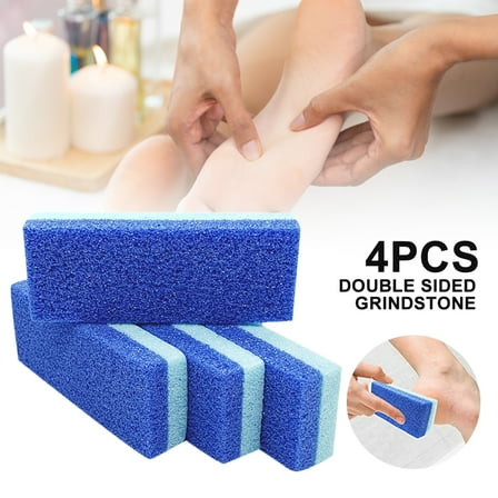 Protoiya  Foot Pumice Stone for Feet Hard Skin Callus Remover and Scrubber (Pack of 4) (Blue)
