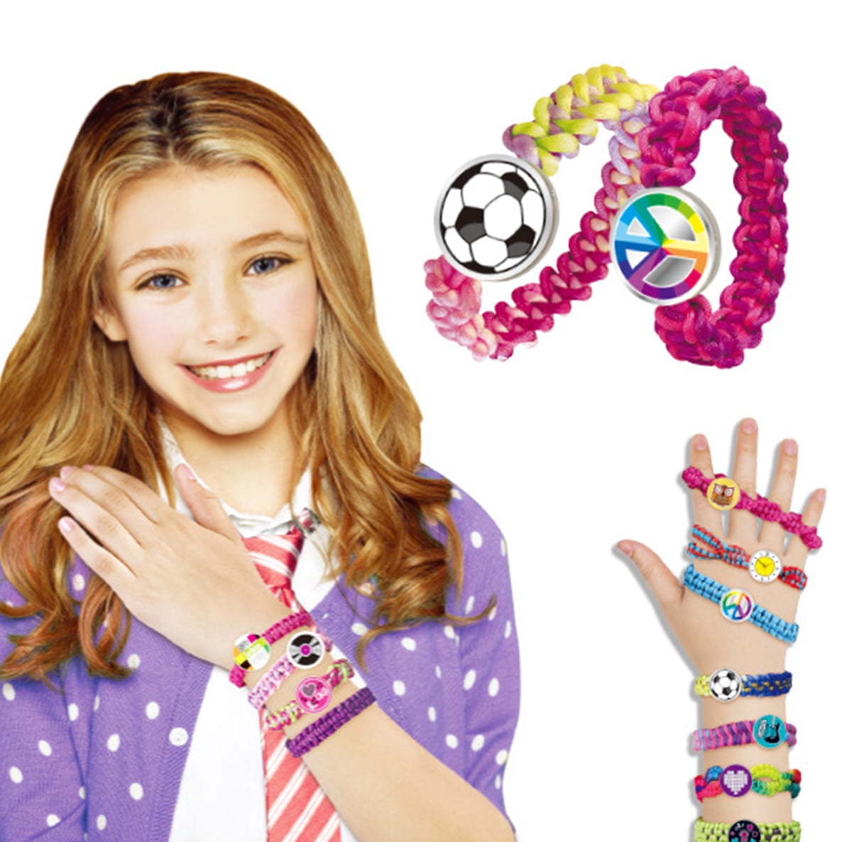 Protoiya Friendship Bracelet Making Kit,Bracelet String DIY Jewelry