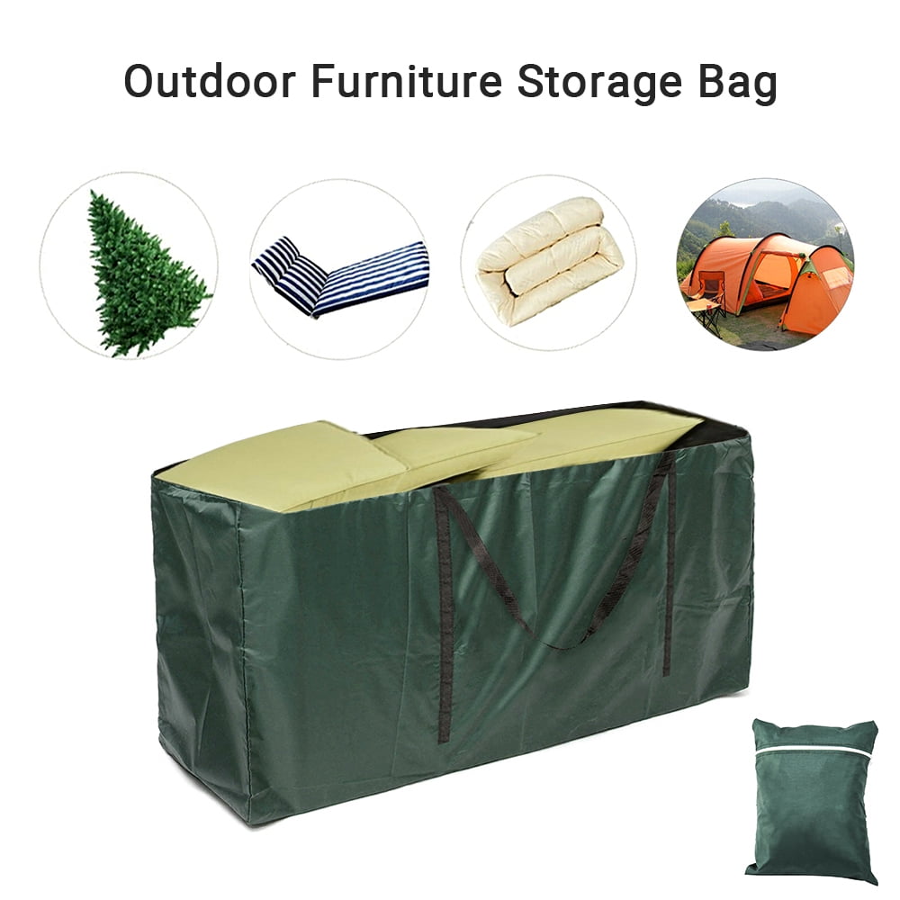 210D Oxford Cloth Heavy Duty Outdoor Garden Furniture Cushion Storage Bag Waterproof Large Capacity Bag Cushions Pillows Patio Furniture Covers