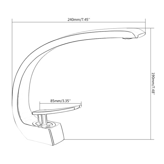 Protoiya Modern Chrome Bathroom Basin Taps Sink Mixer Faucets Brass Monobloc Tap HC