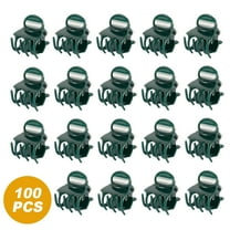 Protoiya Orchid Clips, 100 Pack Plastic Plant Clips,Vine Attachment Clip Flower Spike Clips Garden Clips for Supporting Stems Vines