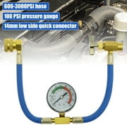 Protoiya Refrigerant Charge Hose Professional R134a Self-Sealing Recharge Hose with Gauge and 1/2 Acme Threads Stable Air Conditioner Recharging Hose for AC Refrigerant System