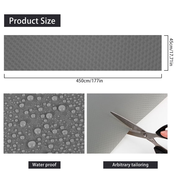 Protoiya  Shelf Liner Kitchen Drawer Mats, Non Adhesive EVA Material Refrigerator Liners with Waterproof Durable Fridge Table Place Mats for Cupboard, Cabinet, Drawer Liner