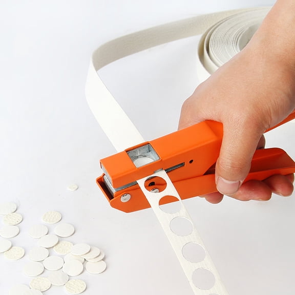 Protoiya Single Hole Punch 5/16inch Heavy Duty Hole Puncher Portable Hole Edge Banding Punching Plier Handheld Punching Tool with Scale for Photos Paper Cards Office Crafting