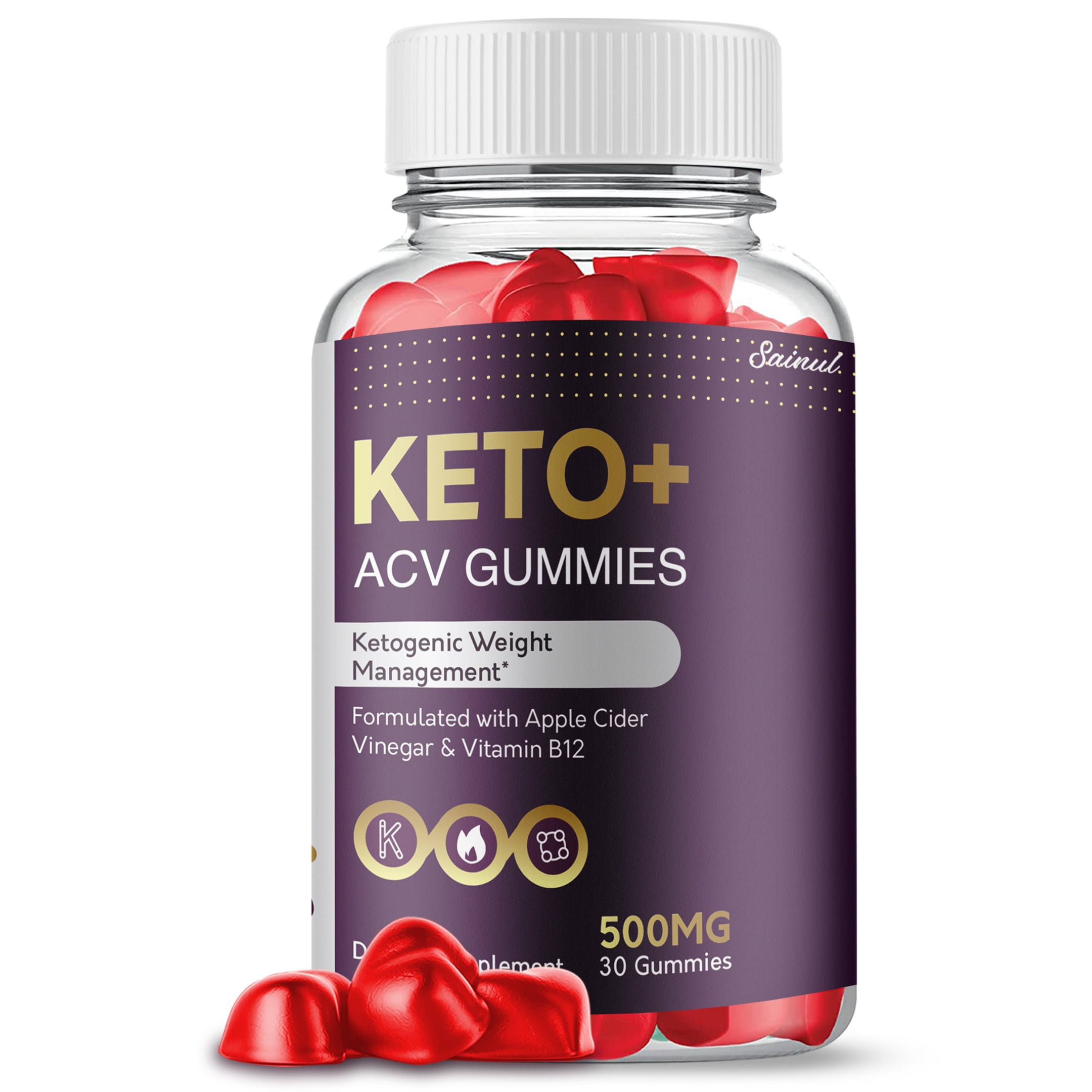 Proton Keto ACV Gummies, Maximum Strength for Weight Management, Apple Cider Vinegar, 1 Month Supply Dietary Supplement (1 Pack)