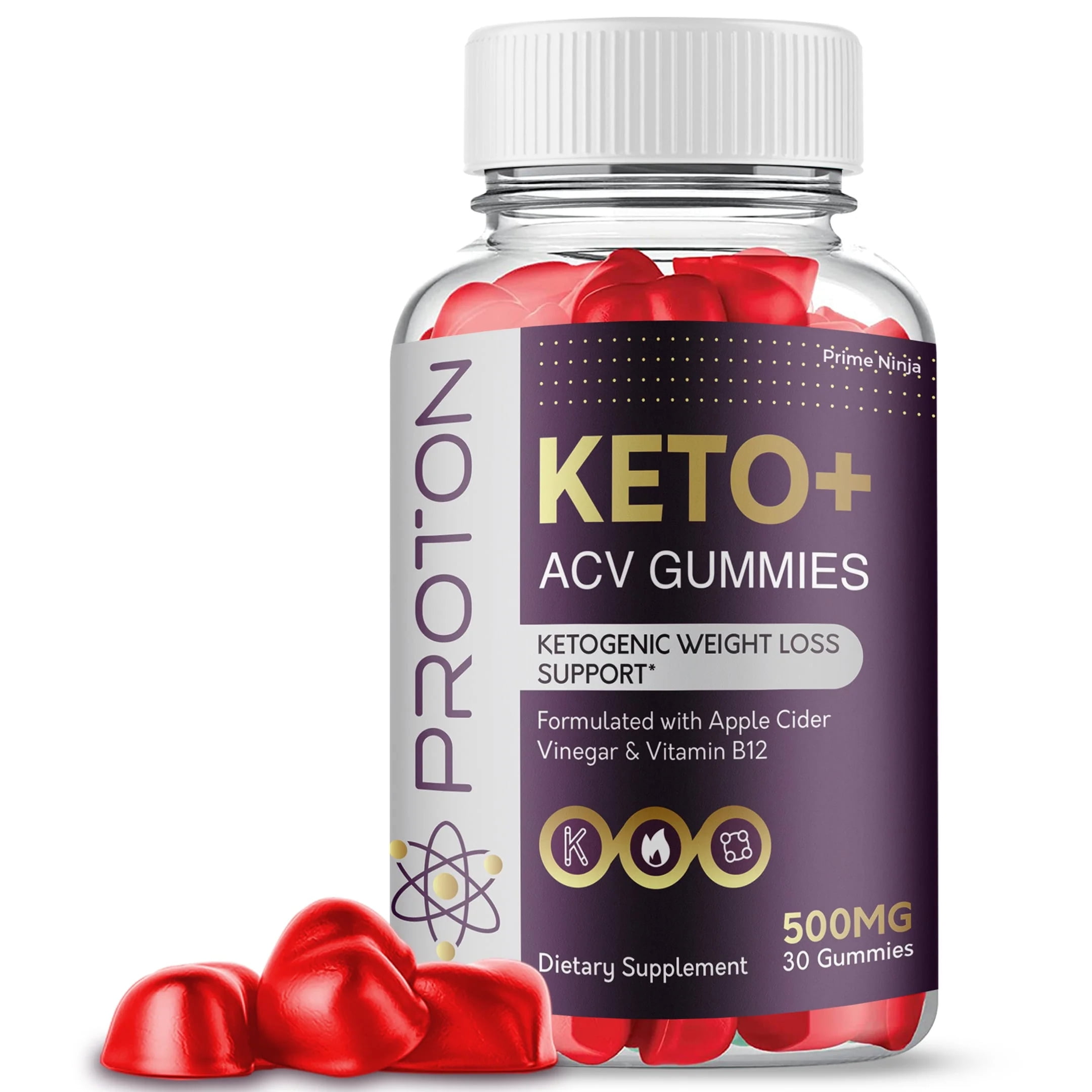Proton Keto ACV Gummies, Maximum Strength Dietary Supplement, Vegan