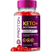 Proton Keto Gummies, Proton Keto ACV Gummies Advanced 1000MG Formula, Pro Ton Apple Cider Vinegar Folate Vitamin B6 B12 Beet Root Pomegranate Vegan Non GMO Keto Supplement 60 Gummies
