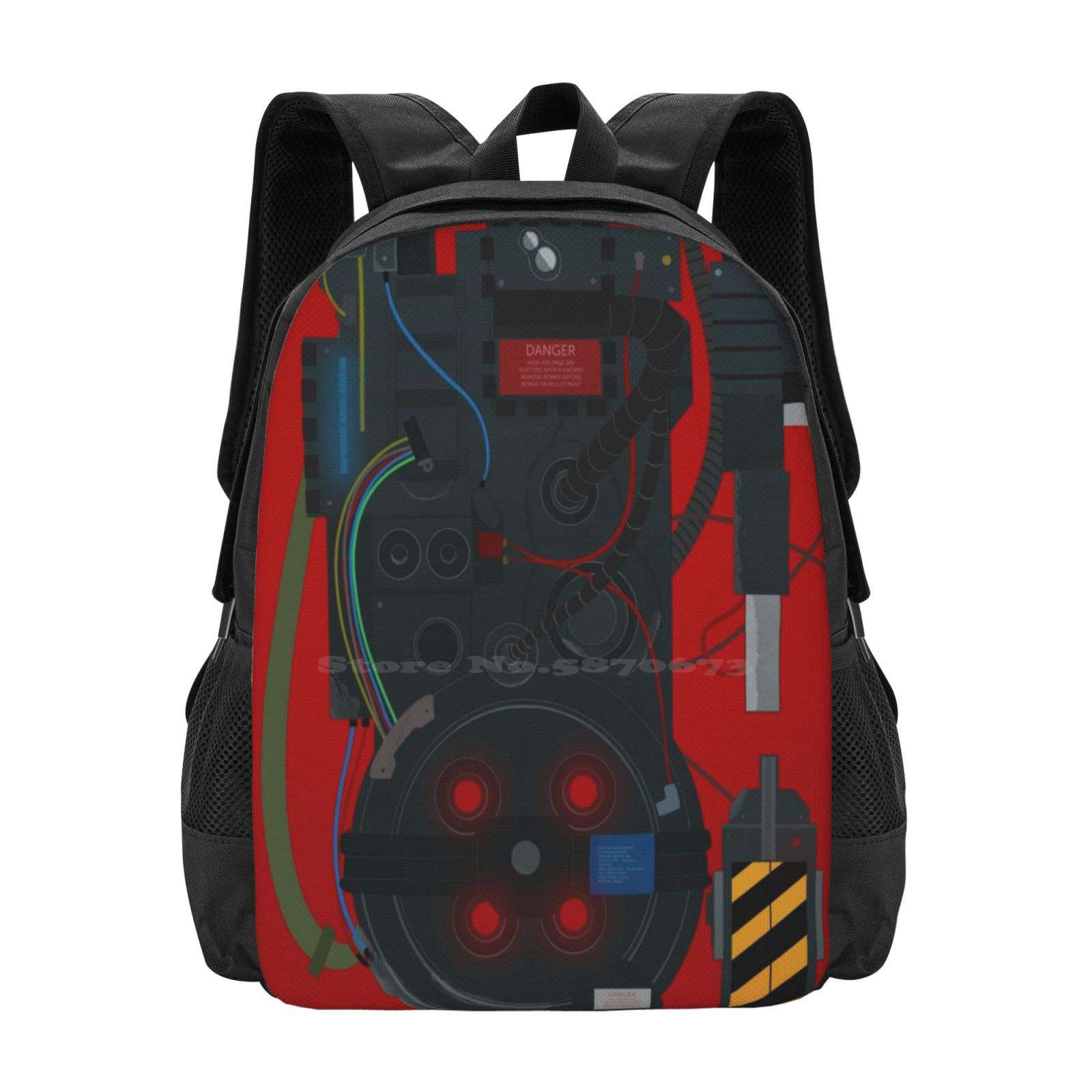 Proton Pack Pattern Design Laptop Travel School Bags Fanart Film Proton ...