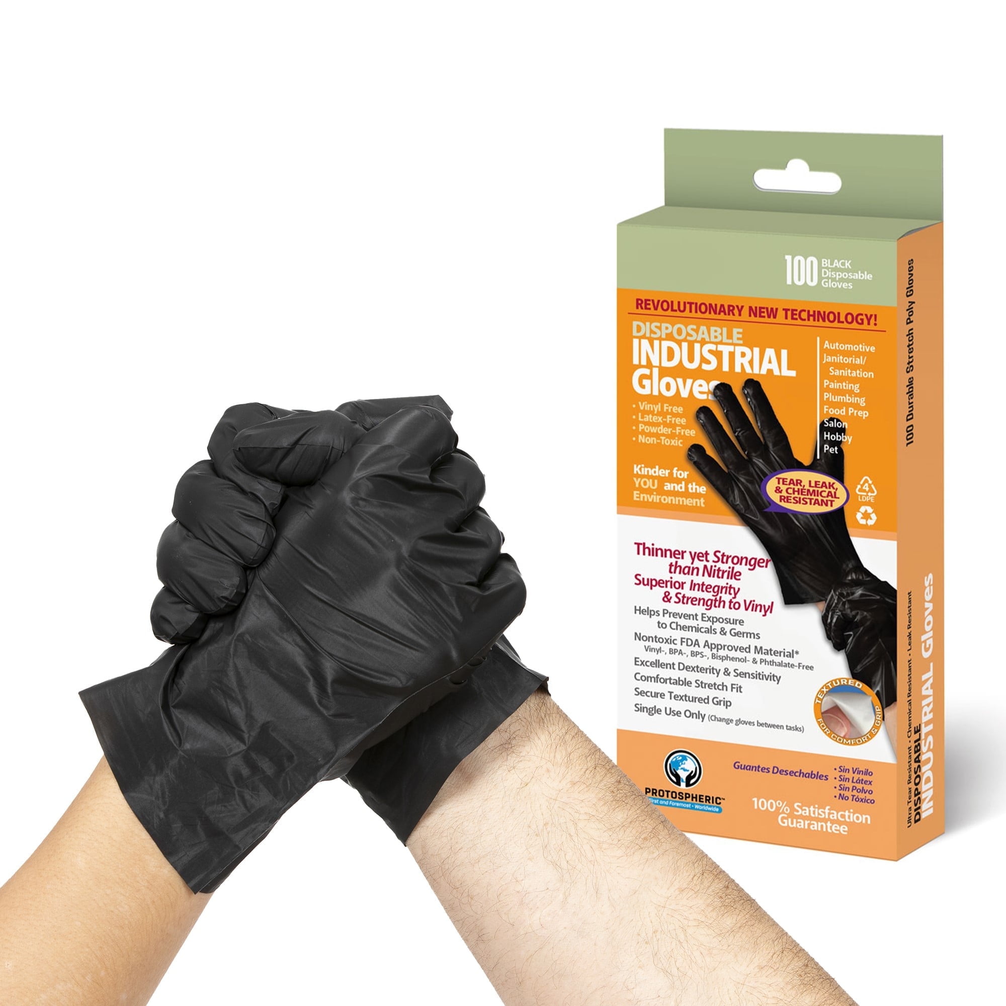 Protospheric Revolutionary NEW Disposable Gloves 7X Stronger Yet