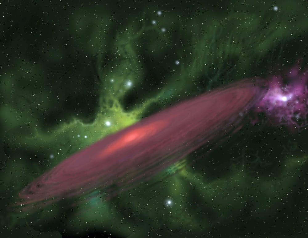 Protostellar Disk Canvas Art - Ron MillerStocktrek Images (16 x 13)