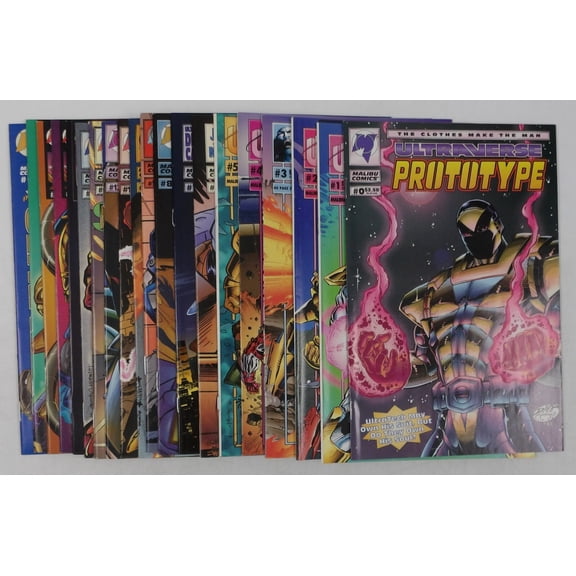 Prototype #0 & 1-18 VF/NM complete series + Giant Size - Ultraverse ; Malibu (AB81)