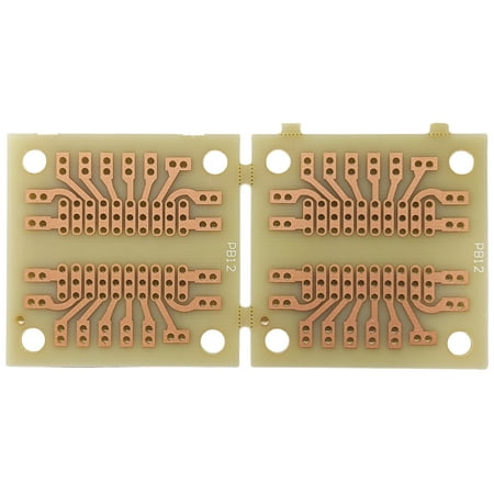 Small 3.54" x 1.73" Prototyping IC PC Board, Accepts up to DIP-20 Package, Single-Sided Solder Pads (276-159B)