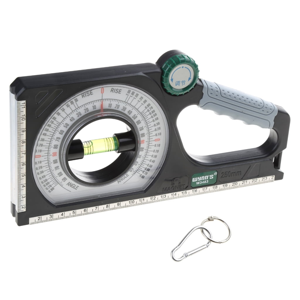 Protractor Angles Finder Inclinometer Slope Test Ruler with Bubble ...
