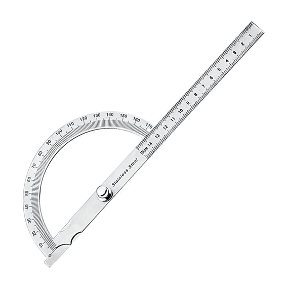 Protractor Finder Ruler Stainless Steel Protractor Woodworking Ruler Measure Tool Easy