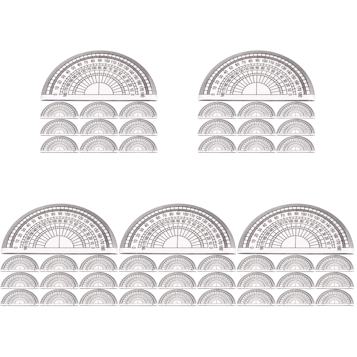 Protractor Horns Angle Measuring Tool Painting Translucent Protractors