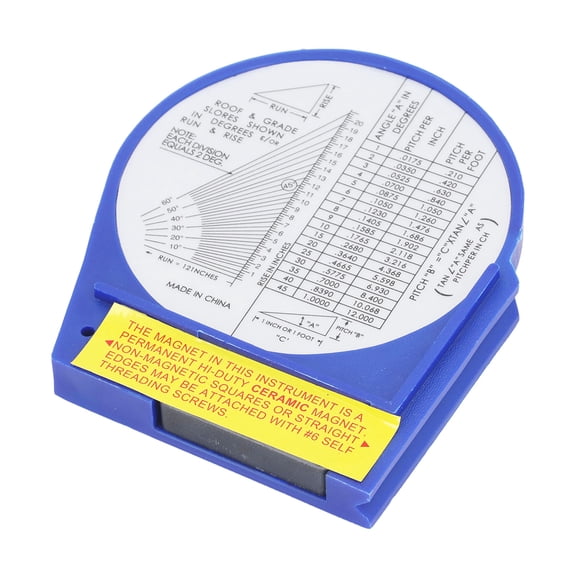 Protractors Accessory Kit plastic abs Multiple Angle Locator: This inclinometer is designed with 4x90 degree specification and can measure and calibrate various angles, which is