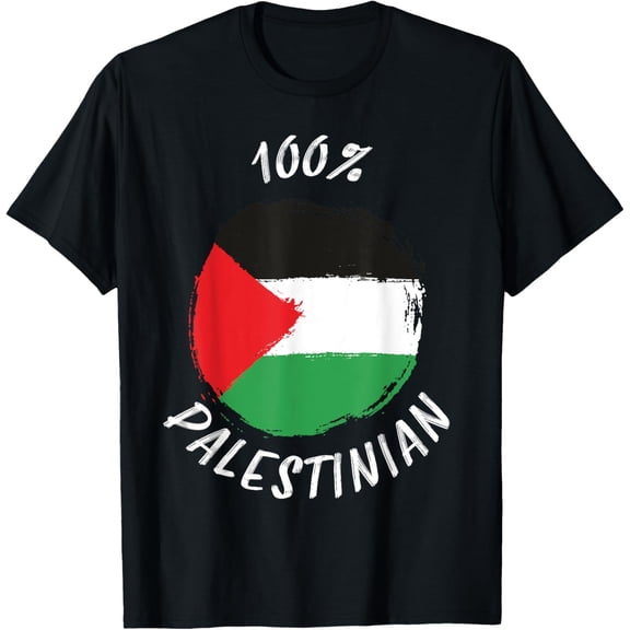 Proud 100% Palestinian Shirt | Flag Palestine T-Shirt