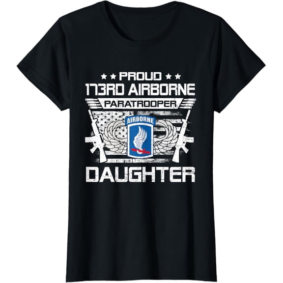 Proud 173rd Airborne Brigade Daughter Paratrooper T-Shirt