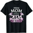 thumbnail image 1 of Proud 2024 Senior Mom I Elegant Purple Celebration Outfit T-Shirt, 1 of 3