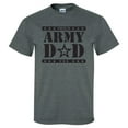 thumbnail image 1 of Proud ARMY Dad Short Sleeve T-Shirt in Dark Heather Grey, 1 of 4