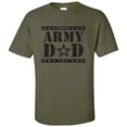 thumbnail image 1 of Proud ARMY Dad Short Sleeve T-Shirt in Military Green, 1 of 4