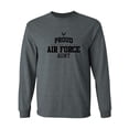 thumbnail image 1 of Proud Air Force AUNT Adult Long Sleeve T-shirt, 1 of 3