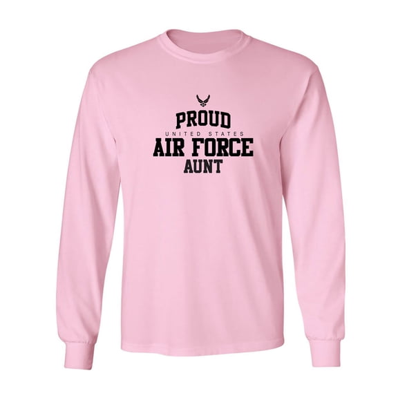 Proud Air Force AUNT Adult Long Sleeve T-shirt