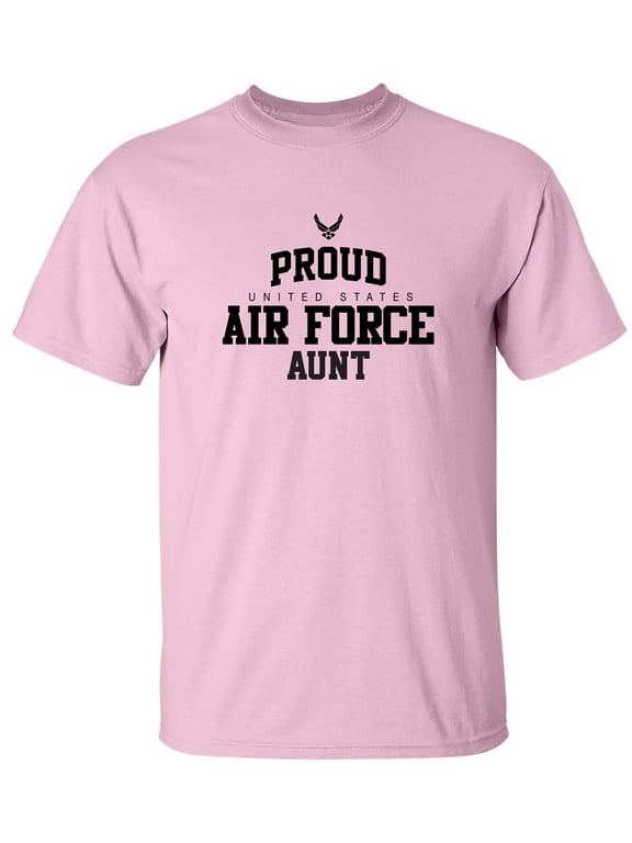 Proud Air Force AUNT Adult Short Sleeve T-shirt