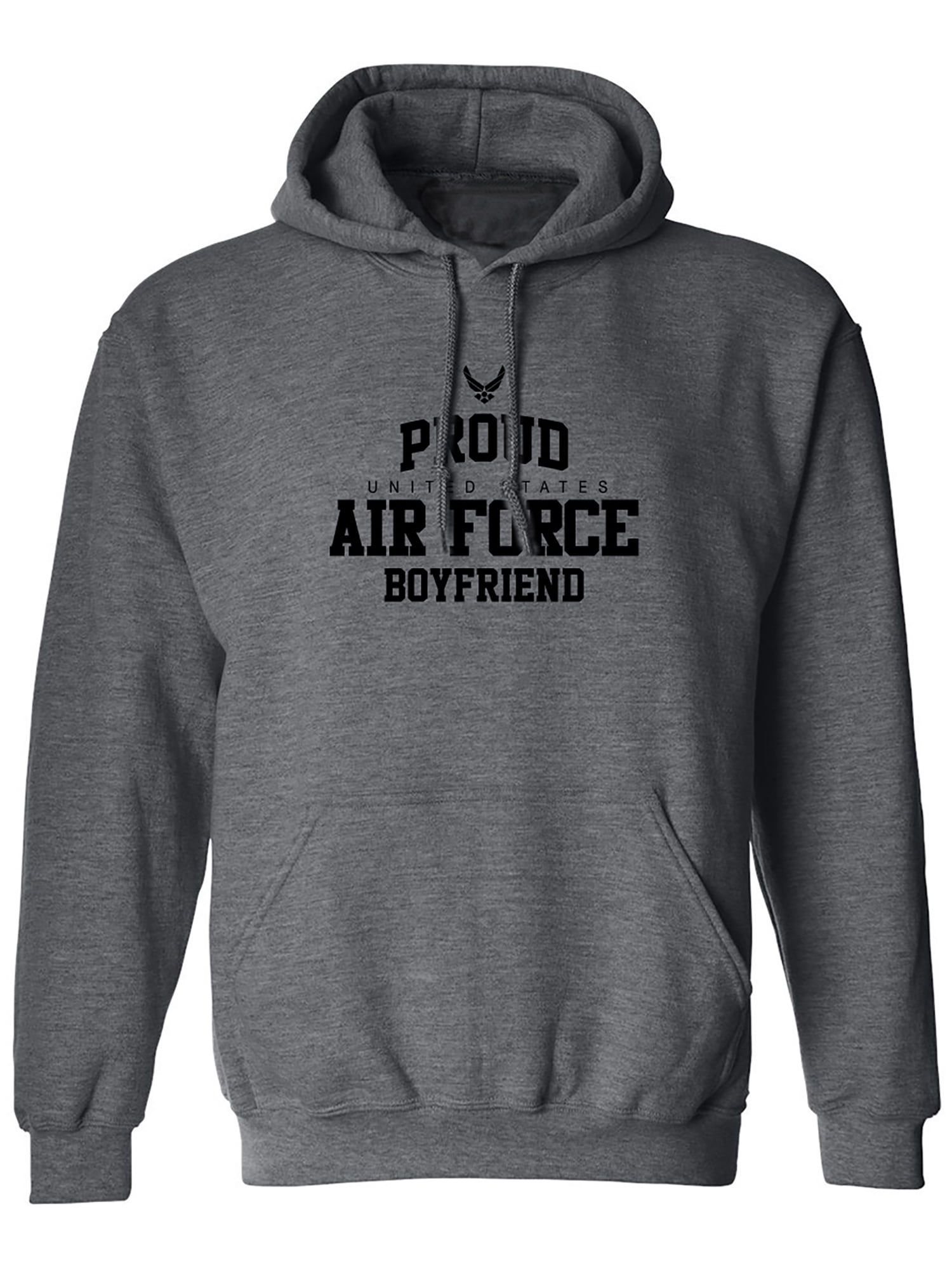 Proud Air Force BOYFRIEND Adult Hooded Sweatshirt