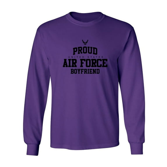 Proud Air Force BOYFRIEND Adult Long Sleeve T-shirt