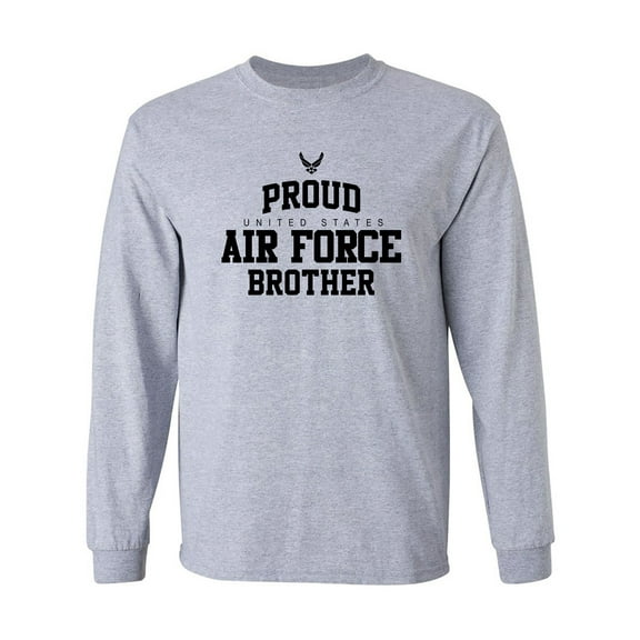 Proud Air Force BROTHER Adult Long Sleeve T-shirt