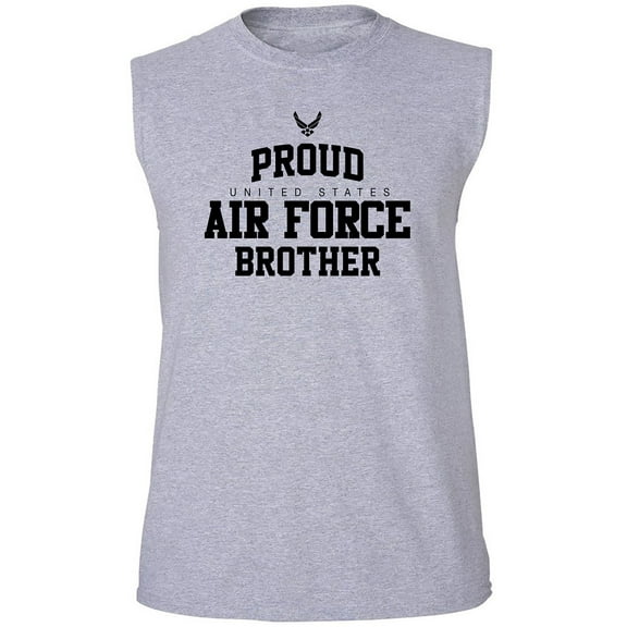 Proud Air Force BROTHER Adult Sleeveless Tee