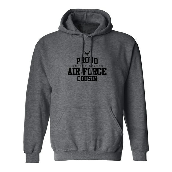 Proud Air Force COUSIN Adult Hooded Sweatshirt