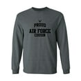 thumbnail image 1 of Proud Air Force COUSIN Adult Long Sleeve T-shirt, 1 of 3