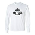 thumbnail image 1 of Proud Air Force COUSIN Adult Long Sleeve T-shirt, 1 of 3
