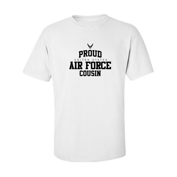 Proud Air Force COUSIN Adult Short Sleeve T-shirt