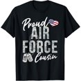 thumbnail image 1 of Proud Air Force Cousin US Air Force Graduation Cousin Tee T-ShirtMen and women, Black T-shirt, size: Extra large, 1 of 4