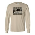 thumbnail image 1 of Proud Air Force Dad Long Sleeve T-Shirt in Sand, 1 of 3