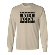 Proud Air Force Dad Long Sleeve T-Shirt in Sand