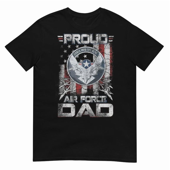Proud Air Force Dad Military Family Father's Day Graphic Tee Shirt,for men and women up to 5XL
