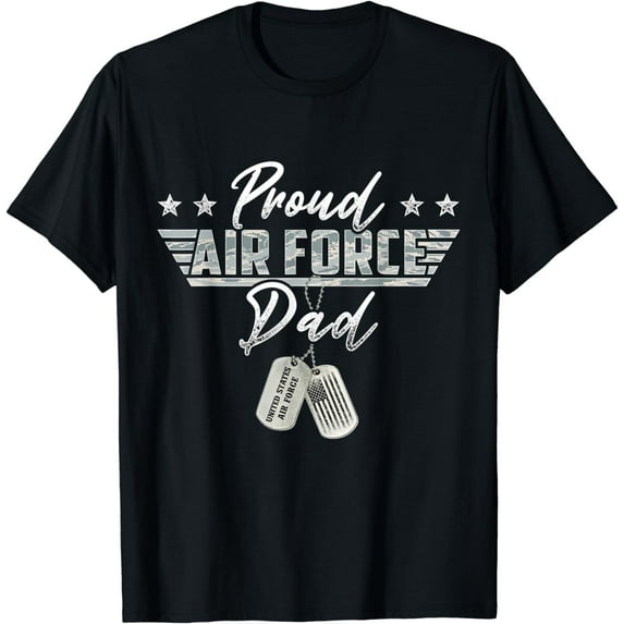 Proud Air Force Dad Military US Air Force Family Matching T-Shirt