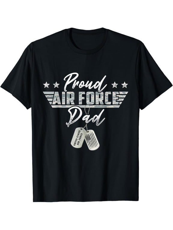 Proud Air Force Dad Military US Air Force Family Matching T-Shirt